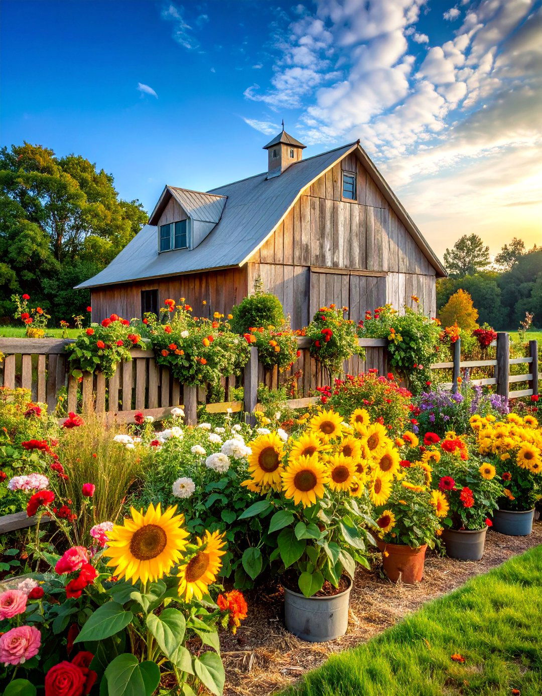Rustic Farmhouse Rose Garden - 25 Rose Garden Ideas