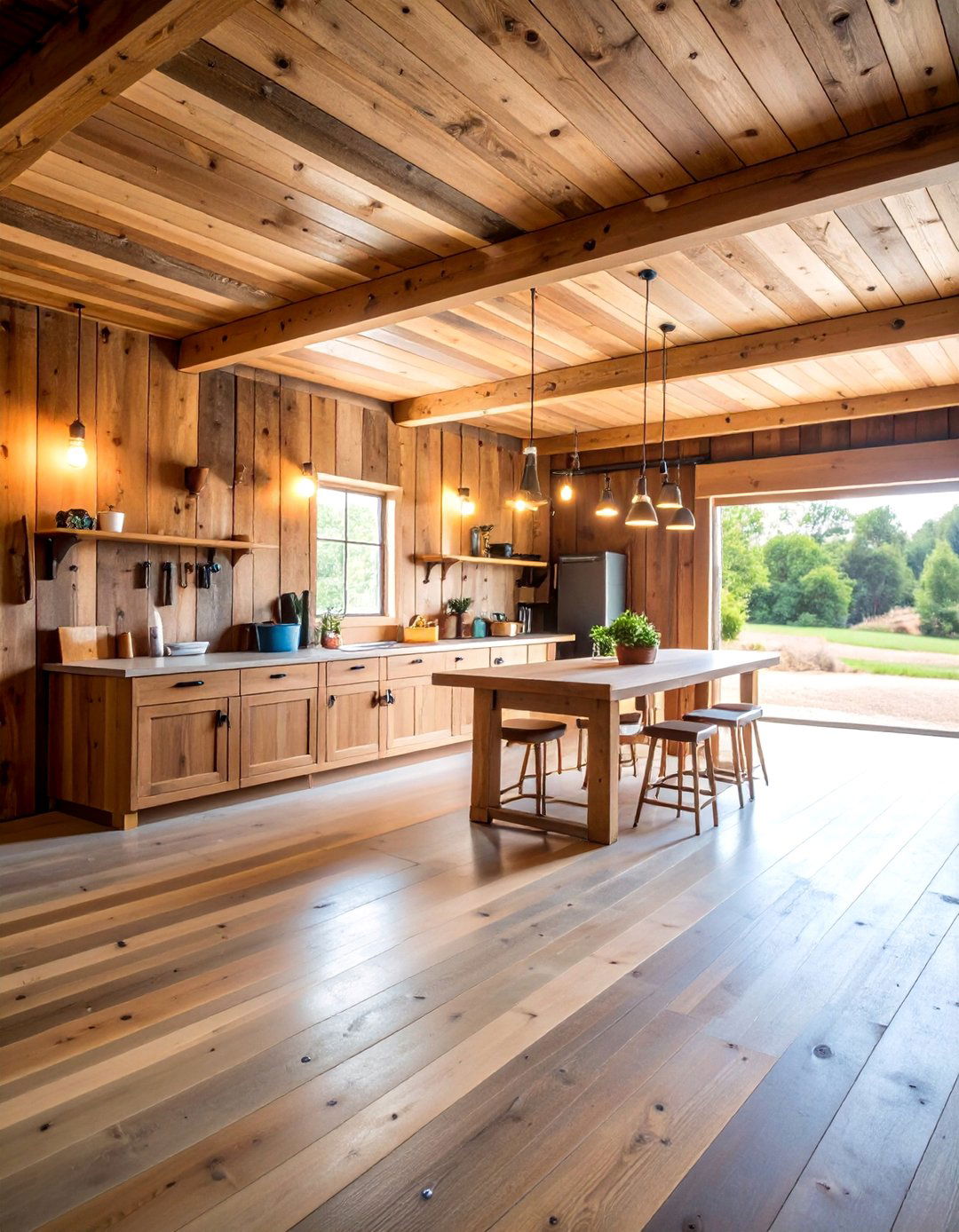 Rustic Farmhouse Shiplap Wall - 25 Garage Wall Ideas