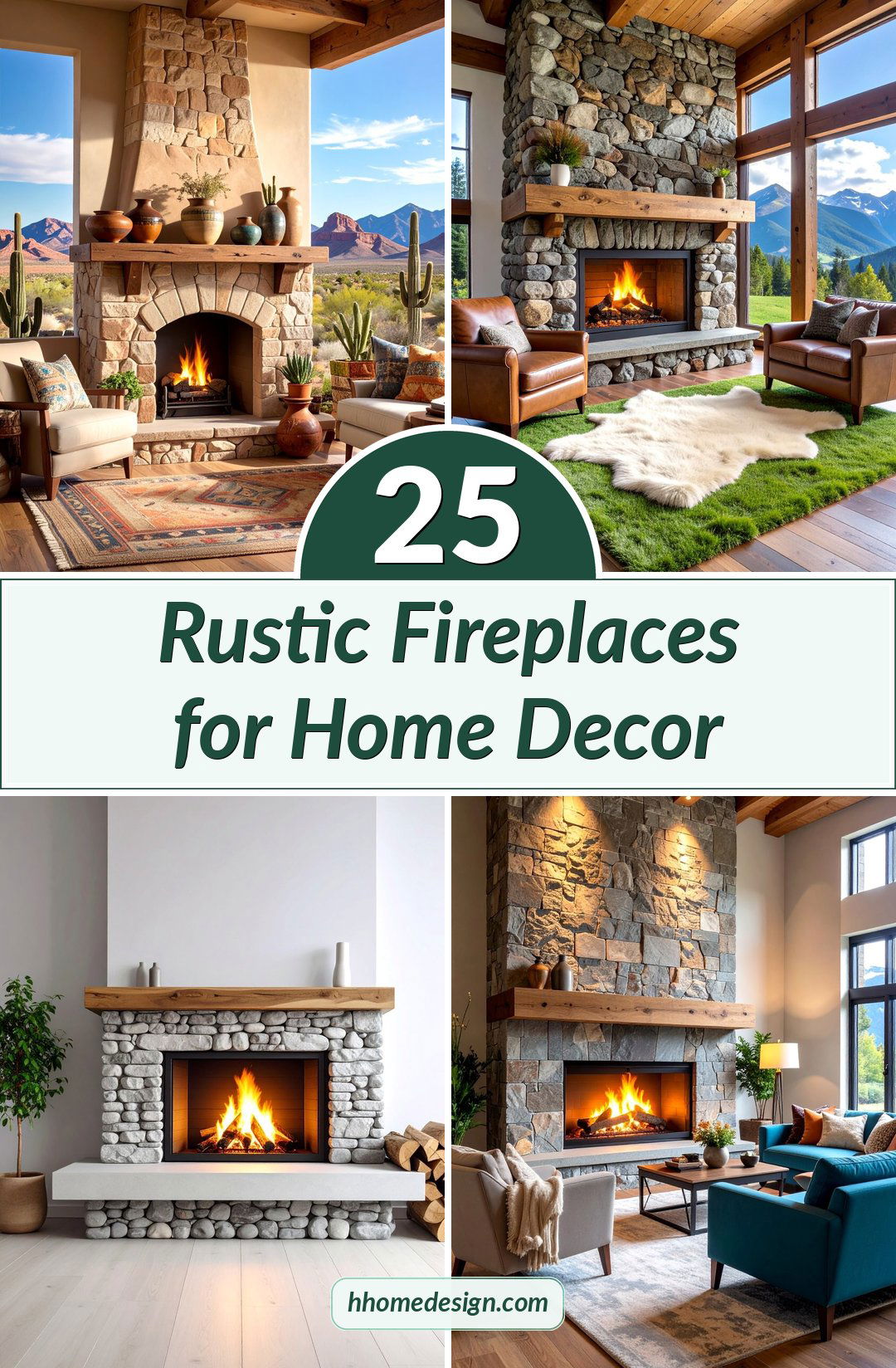 25 Rustic Fireplaces for Home Decor