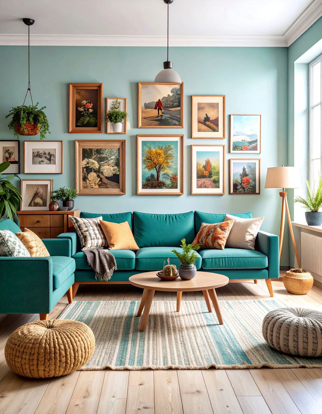 Rustic Gallery Wall Living Room - 25 Small Rustic Living Room Ideas