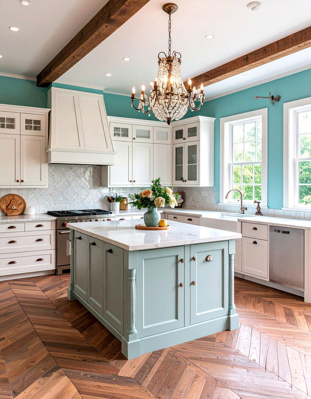 Rustic Glam White Kitchen - 25 Rustic White Kitchen Ideas