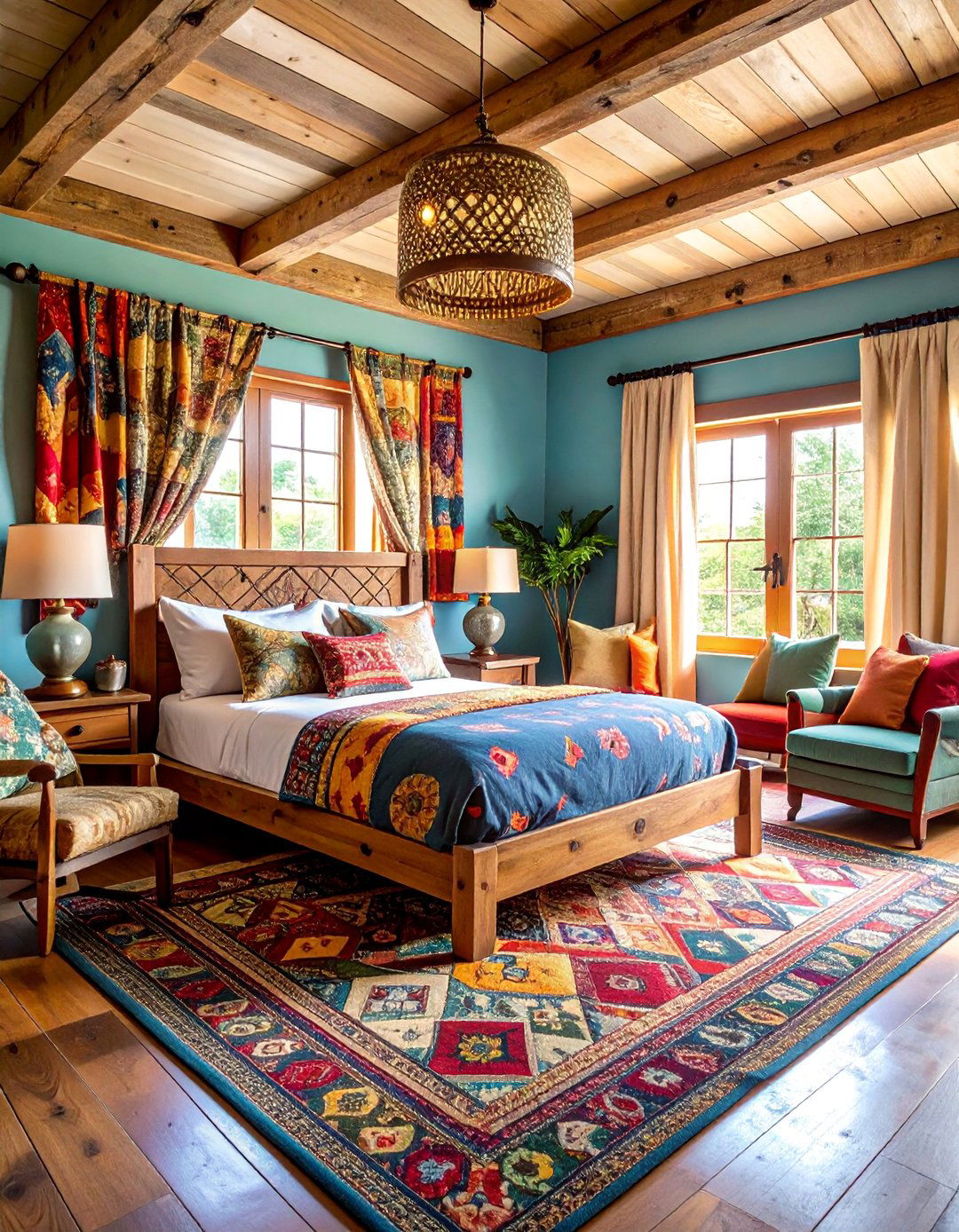 Rustic Guest Suite with Vintage Hospitality - 25 Rustic Interior Design Ideas