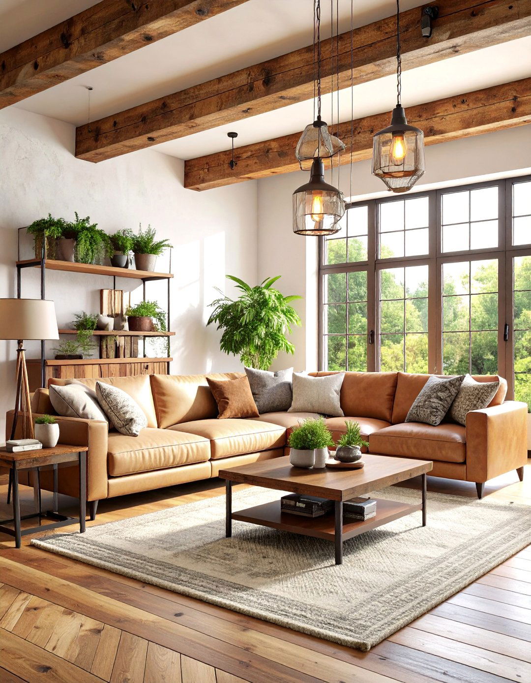 Rustic Industrial Hybrid Design - 25 Men's Living Room Ideas