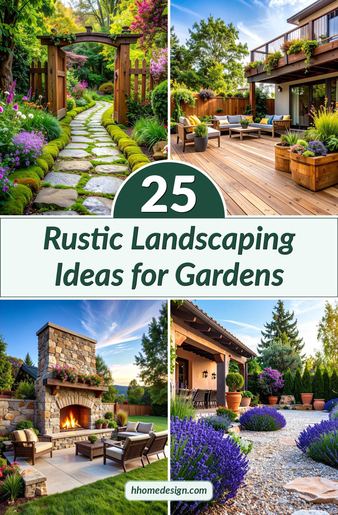 25 Rustic Landscaping Ideas for Gardens