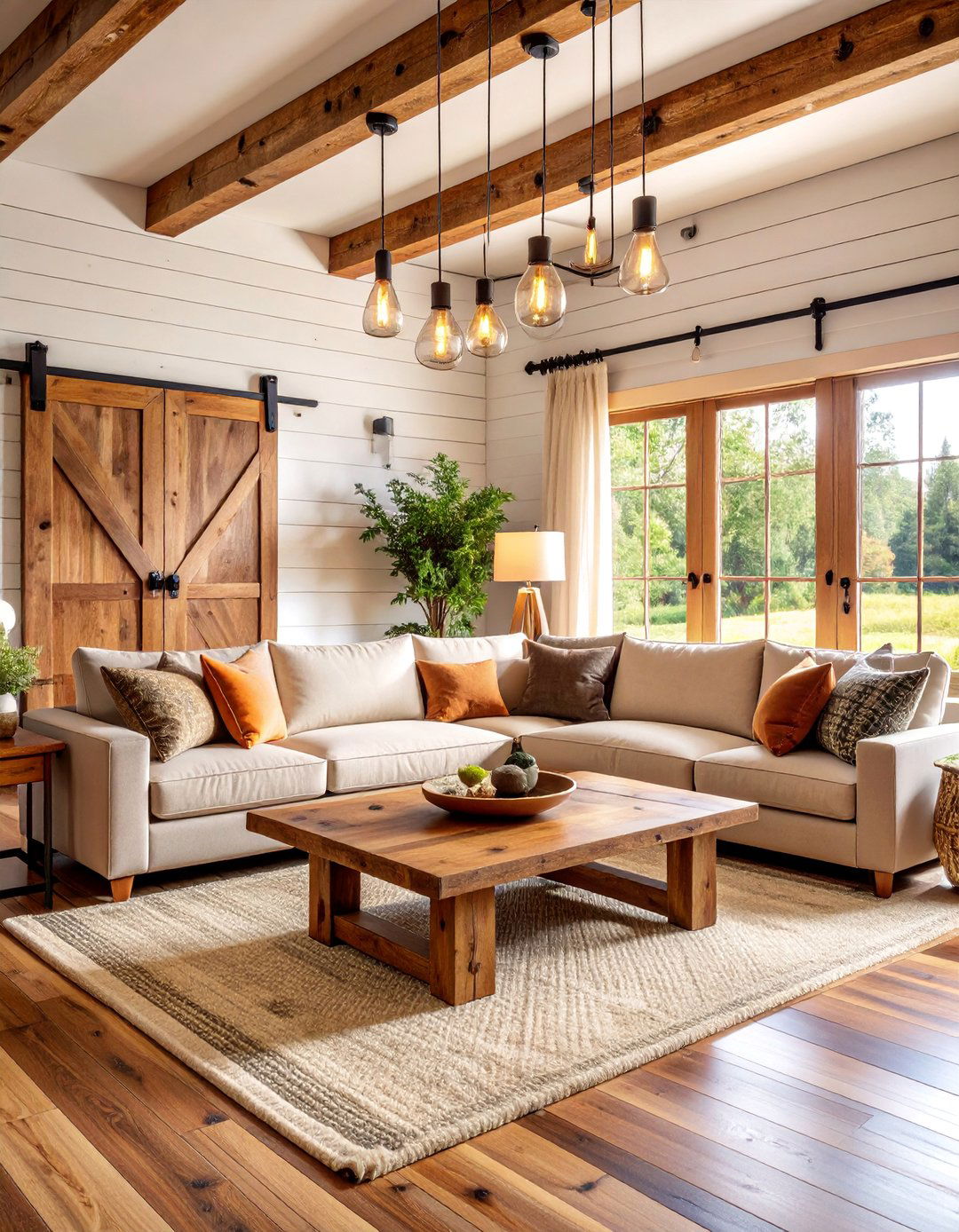 Rustic Modern Farmhouse Living Room - 25 Western Living Room Ideas