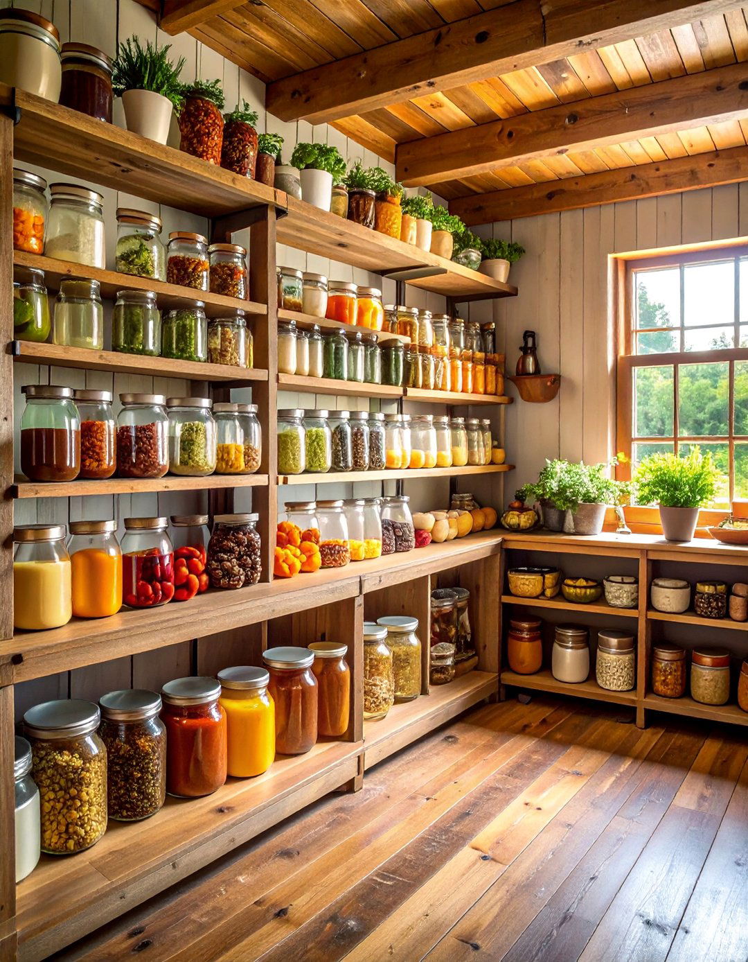 Rustic Pantry with Vintage Organization - 25 Rustic Interior Design Ideas