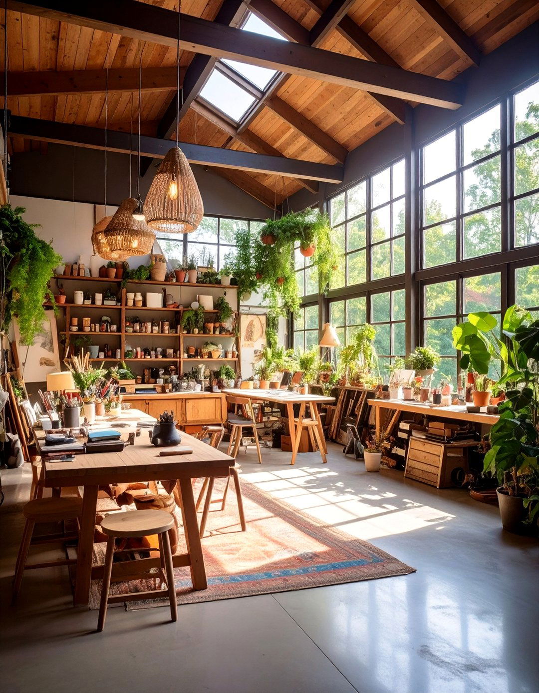 Rustic Pool House with Artist Studio and Creative Workspace - 25 Rustic Pool House Ideas