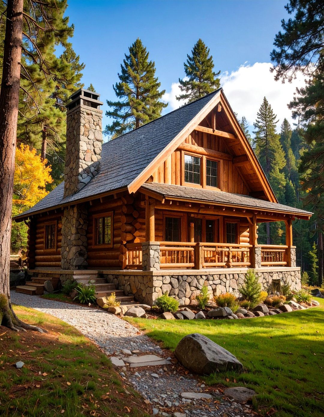 Rustic Ranch with Natural Material Integration - 25 Modern Ranch House
