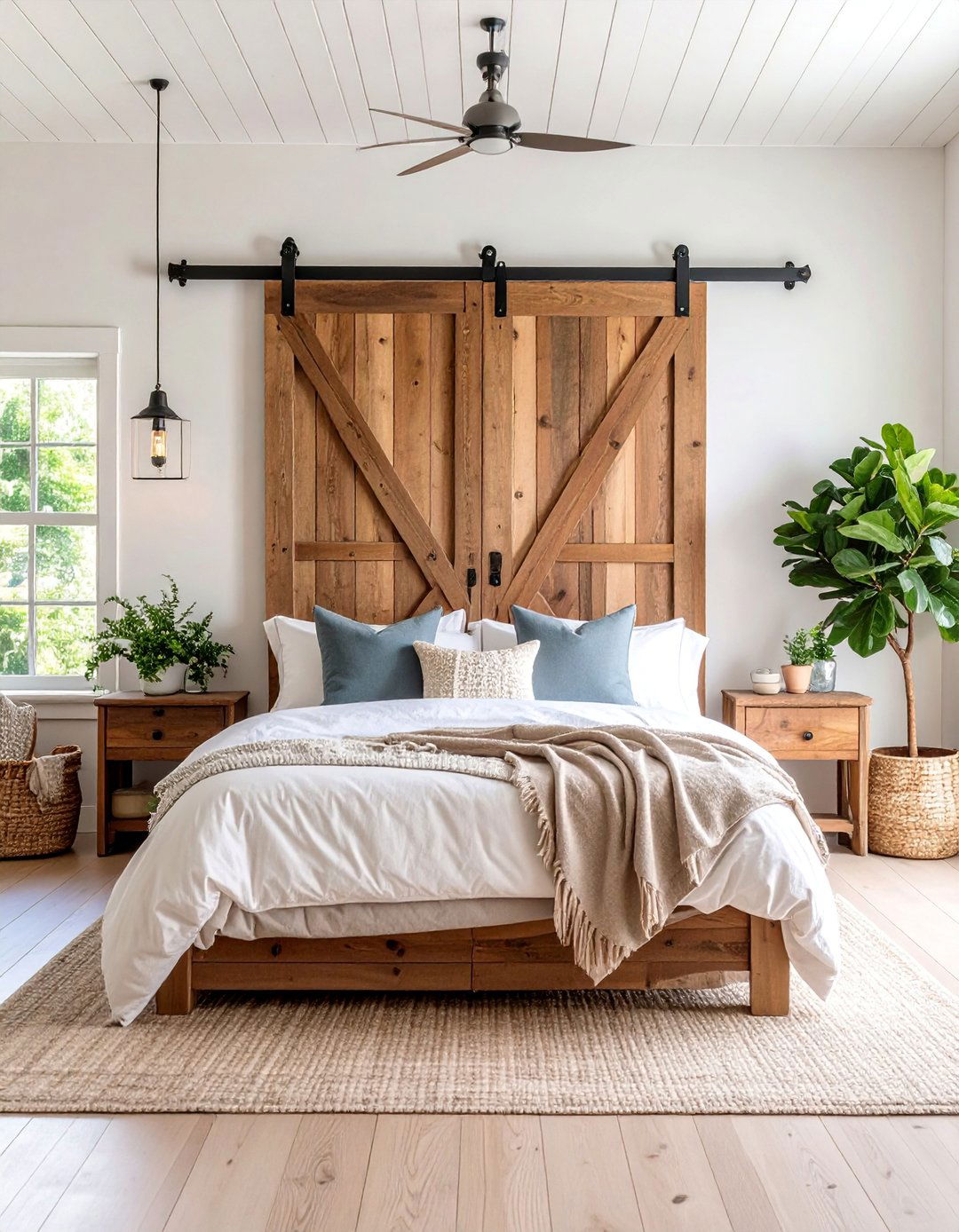 Rustic Reclaimed Wood Barn Doors - 25 closet door ideas
