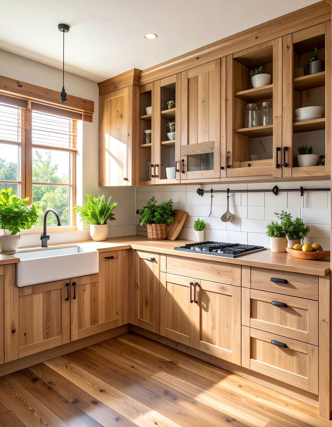Rustic Reclaimed Wood Blind Corner Kitchen Cabinet - 25 Blind Corner Kitchen Cabinet Ideas