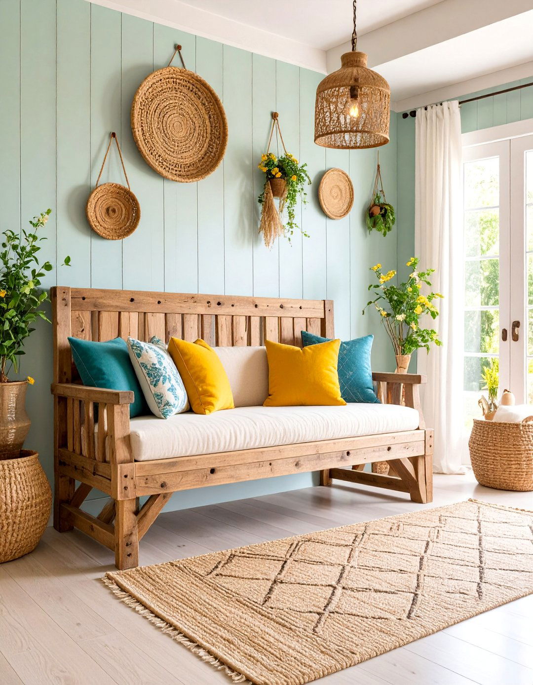 Rustic Reclaimed Wood Fireplace Bench - 25 Fireplace Bench Ideas