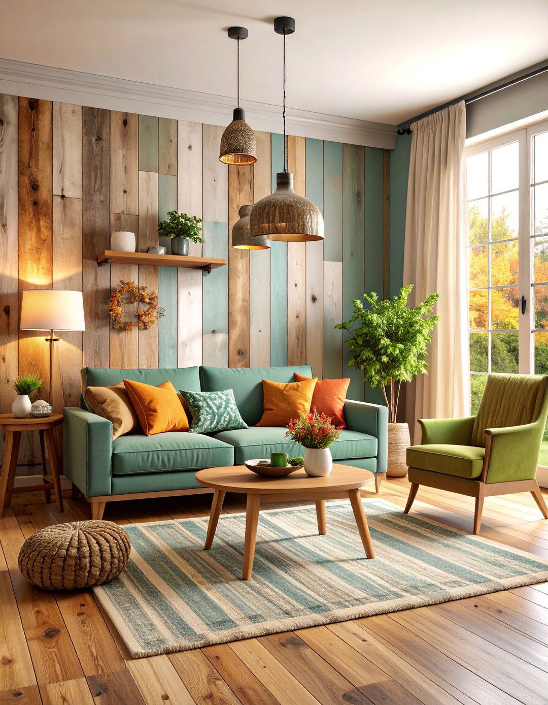 Rustic Reclaimed Wood Half Wall Paneling - 25 Half Wall Paneling Ideas