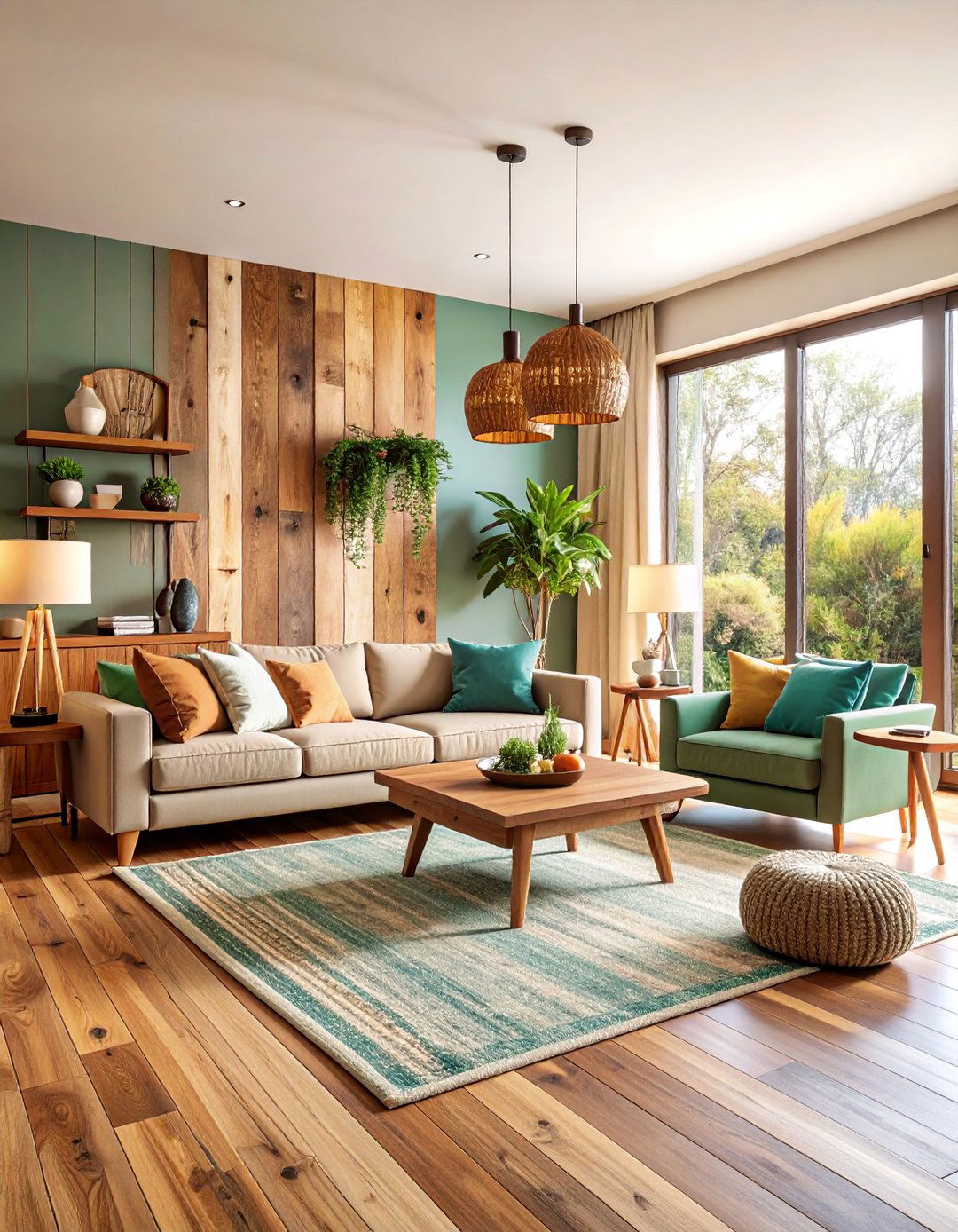 Rustic Reclaimed Wood Panel Feature - 25 Wall Molding Ideas