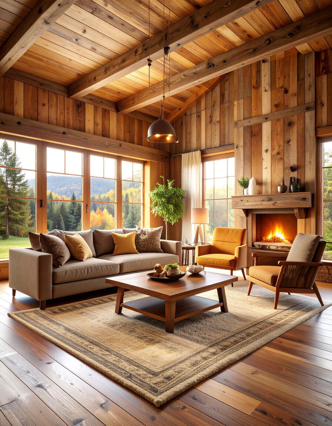 Rustic Reclaimed Wood Paneling - 25 Wall Trim Ideas