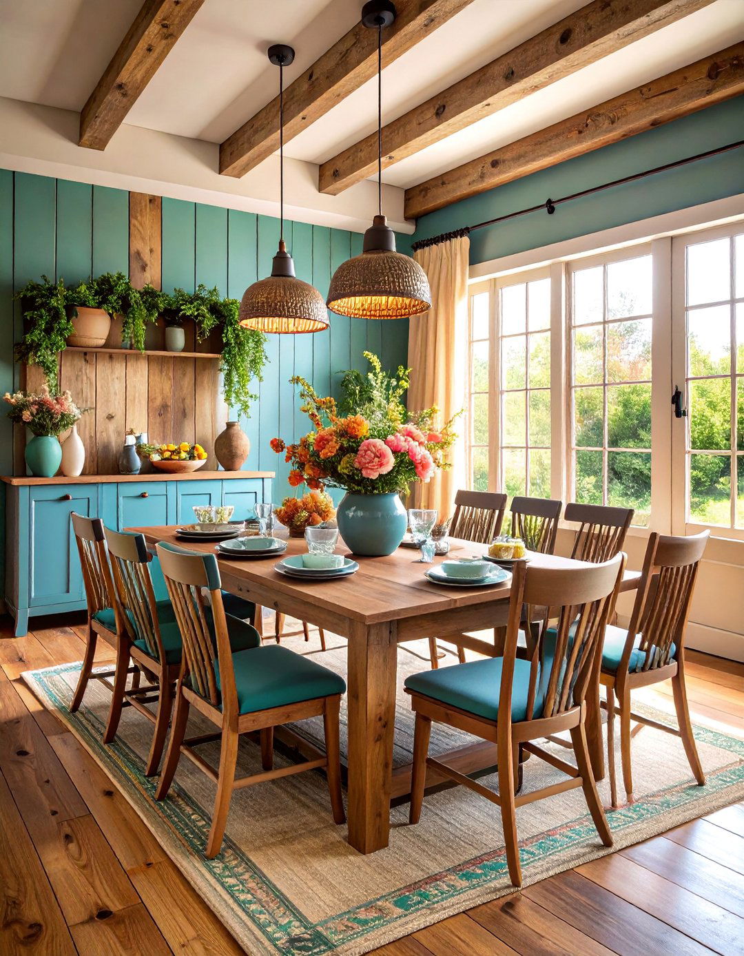 Rustic Reclaimed Wood Slat Dining Room Paneling - 25 Dining Room Wall Paneling Ideas