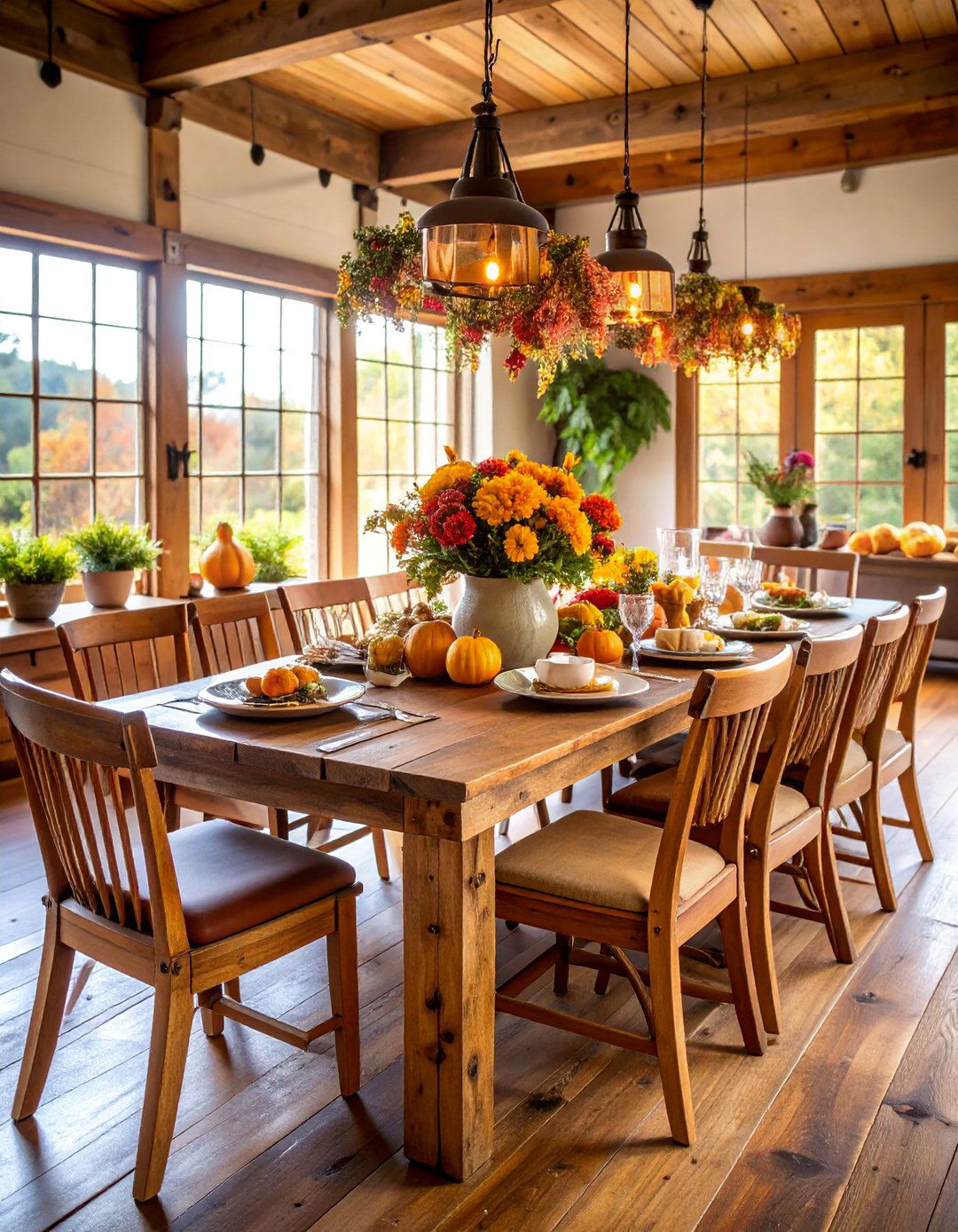 Rustic Reclaimed Wood Sustainable Dining Design - 25 Japanese Dining Room Ideas
