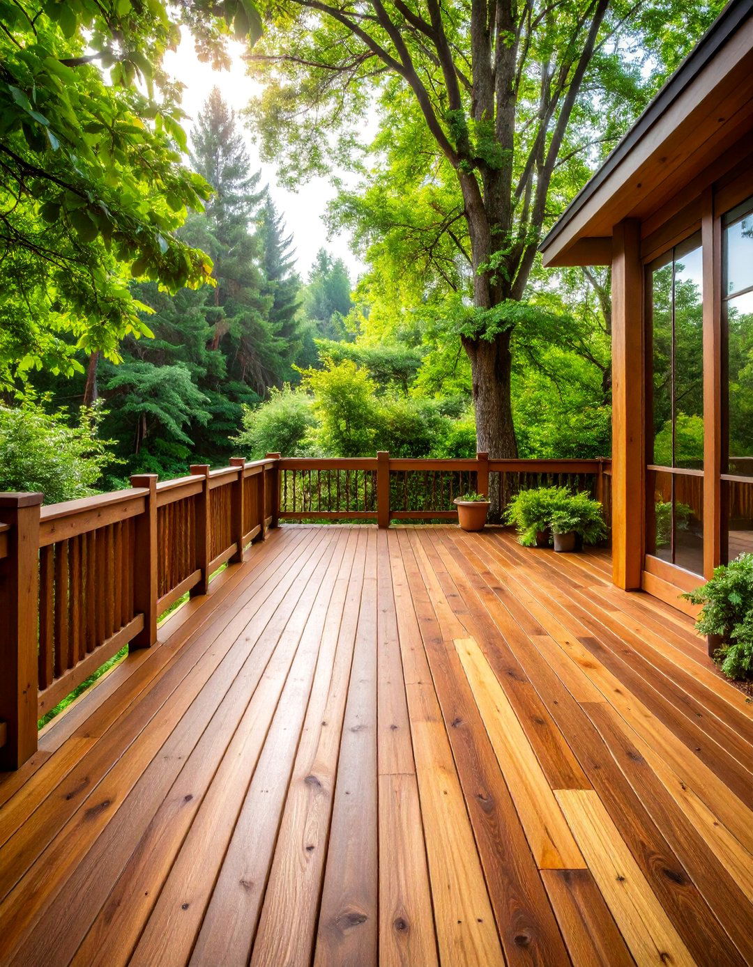Rustic Redwood and Cedar Two Tone Deck - 25 Two Tone Deck Color Schemes