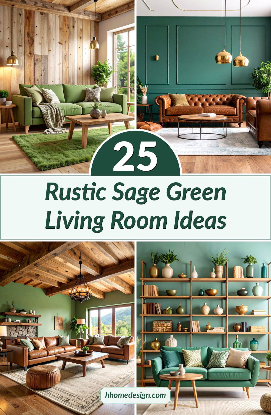 25 Rustic Sage Green Living Room Ideas