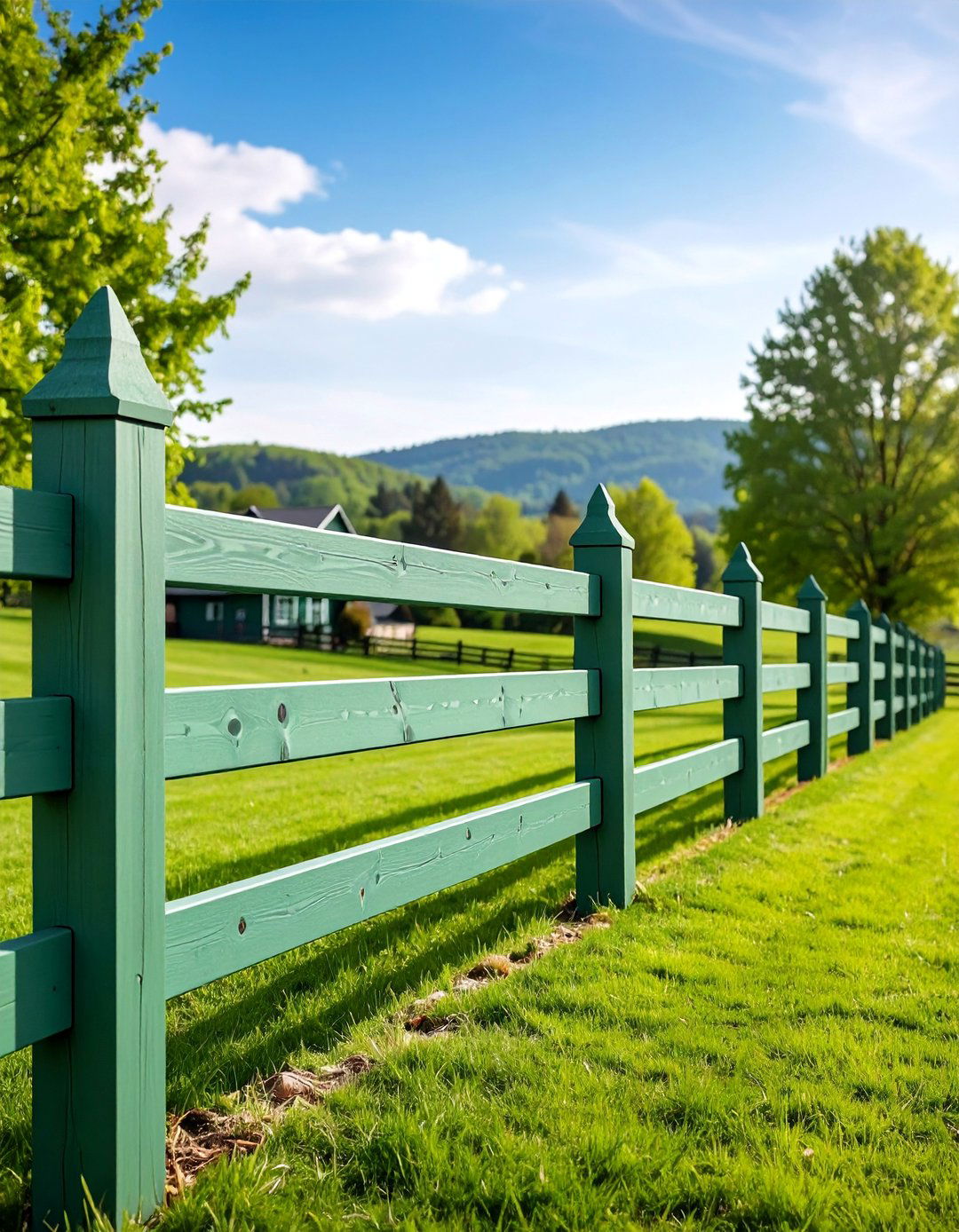 Rustic Sage Green Split Rail Fence - 25 Sage Green Garden Fence Ideas