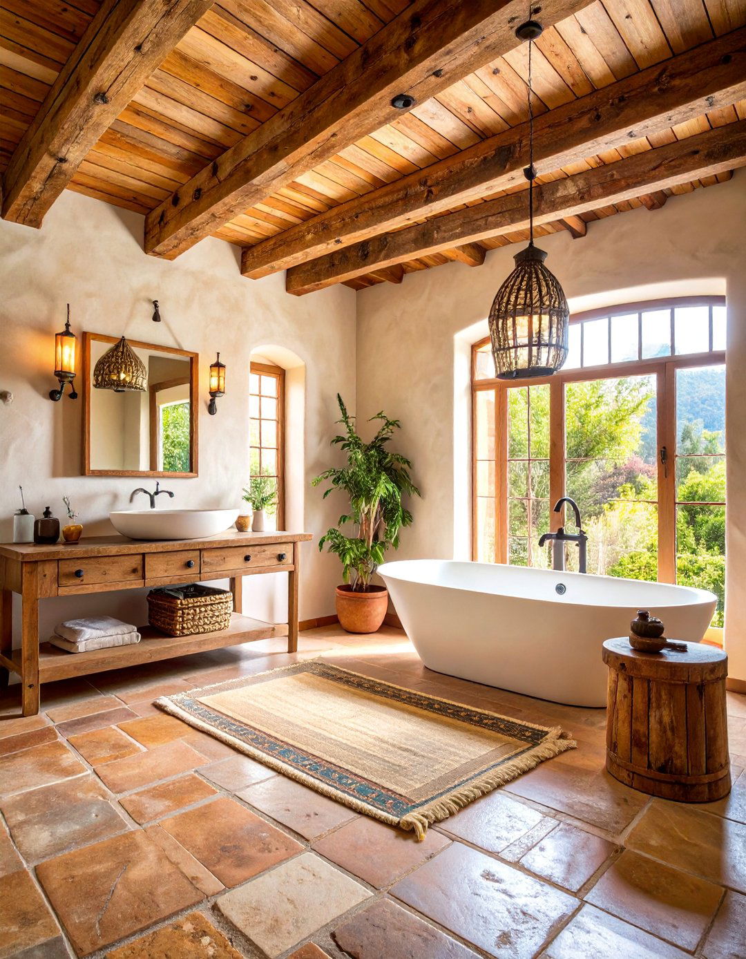 Rustic Spanish Colonial Bathroom - 25 Spanish Style Bathroom Ideas