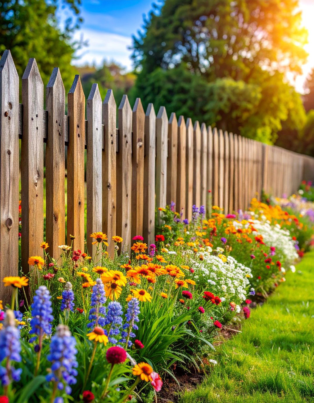 Rustic Split Rail Country Fence - 25 Small Garden Fence Ideas