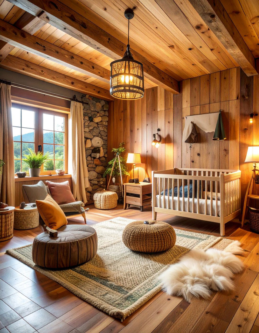 Rustic Sports Lodge Mountain Nursery - 25 Sports Nursery Ideas