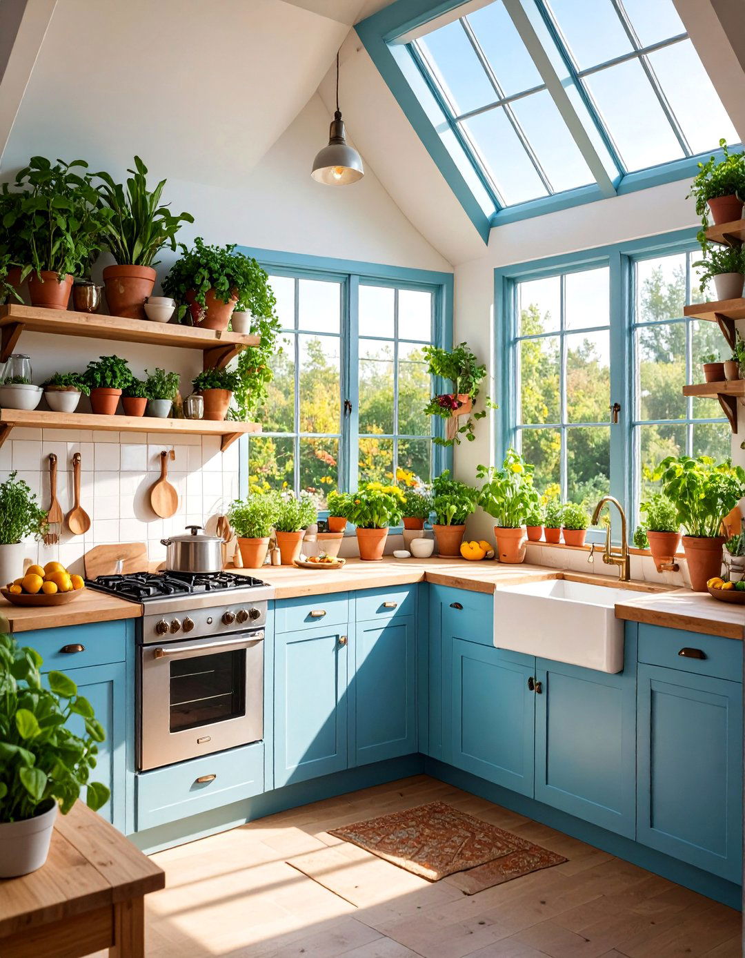 Rustic Tiny House with Greenhouse Windows and Herb Garden - 25 Rustic Tiny House Ideas
