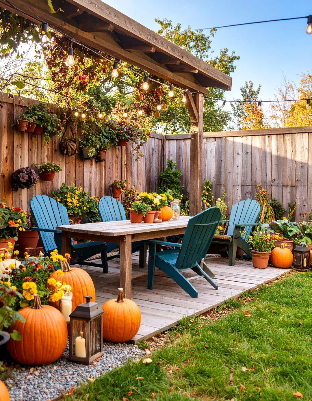 Rustic Townhouse Backyard with Reclaimed Wood - 25 Townhouse Backyard Ideas
