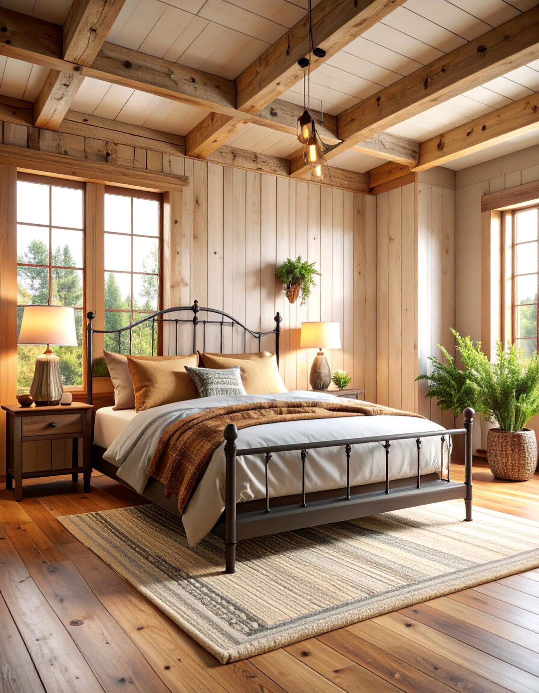 Rustic Weathered Shiplap Cabin Style - 25 Shiplap Bedroom Ideas