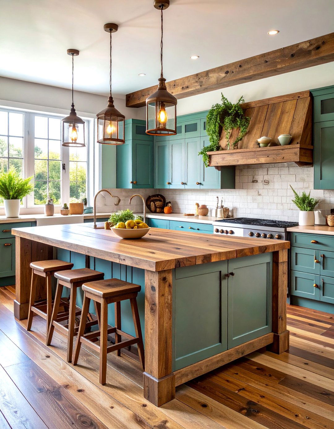 Rustic Weathered Wood Shiplap Kitchen Island - 25 Shiplap Kitchen Island Ideas