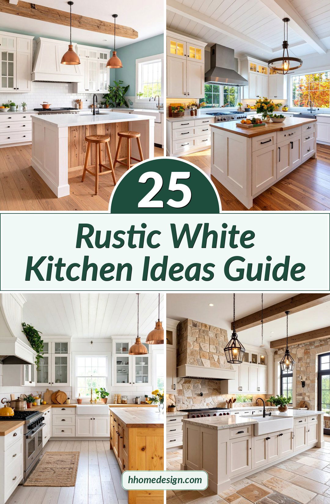 25 Rustic White Kitchen Ideas Guide