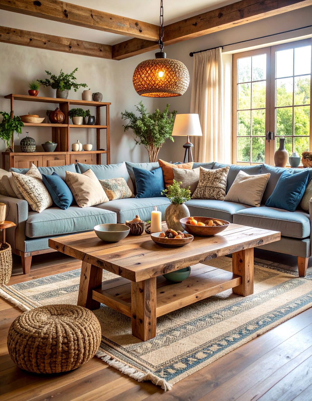 Rustic Wood Beam Coffee Table Tuscan Living Room - 25 Tuscan Living Room Ideas