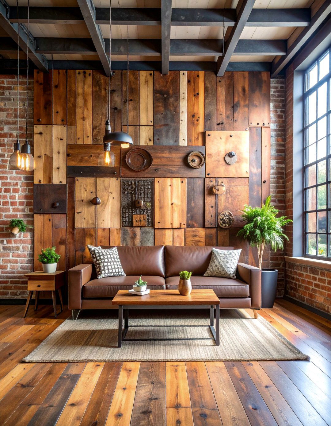 Rustic Wood and Metal Wall Art - 25 Boho Wall Decor Ideas