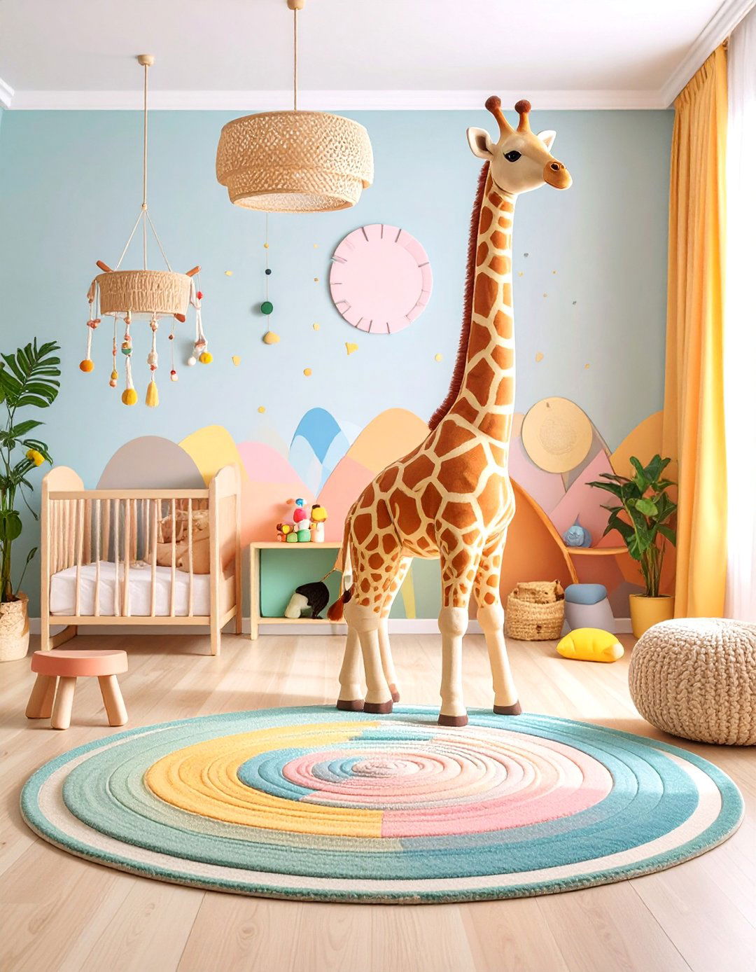 Safari Growth Chart Adventure Trail - 25 Safari Nursery Decor Ideas