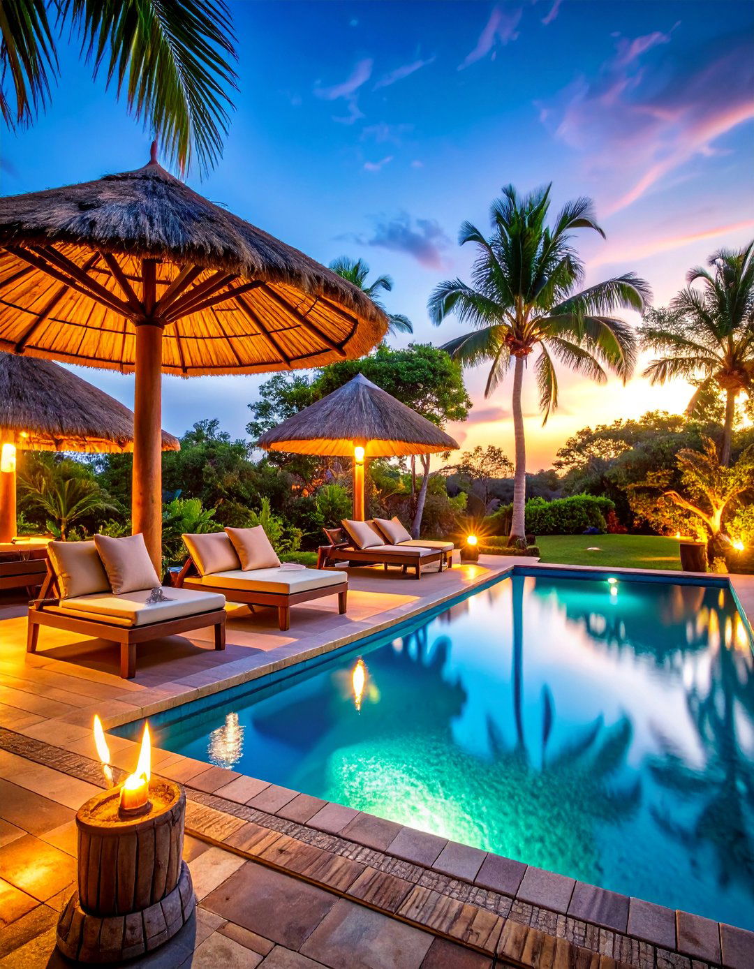 Safari Lodge Pool Environment - 25 Pool Decor Ideas