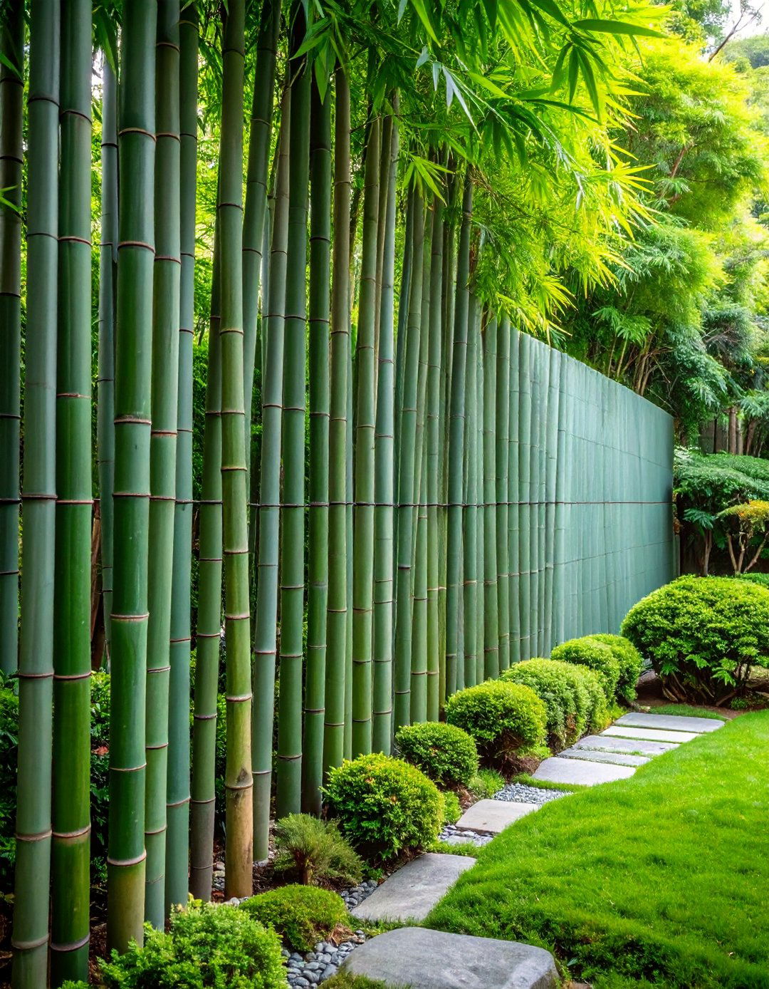 Sage Green Bamboo Screen Fence - 25 Sage Green Garden Fence Ideas