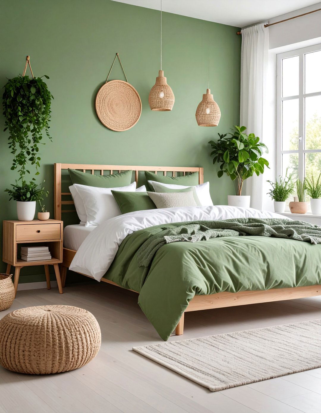 Sage Green Bedroom with Scandinavian Style - 25 Sage Green Bedroom Ideas
