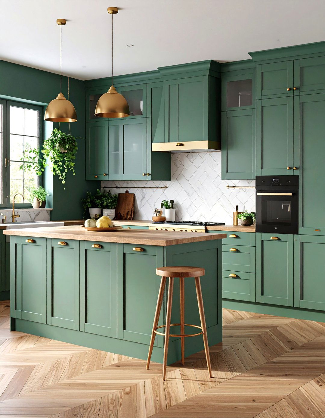 Sage Green Cabinet Kitchen - 25 Earthy Kitchen Ideas