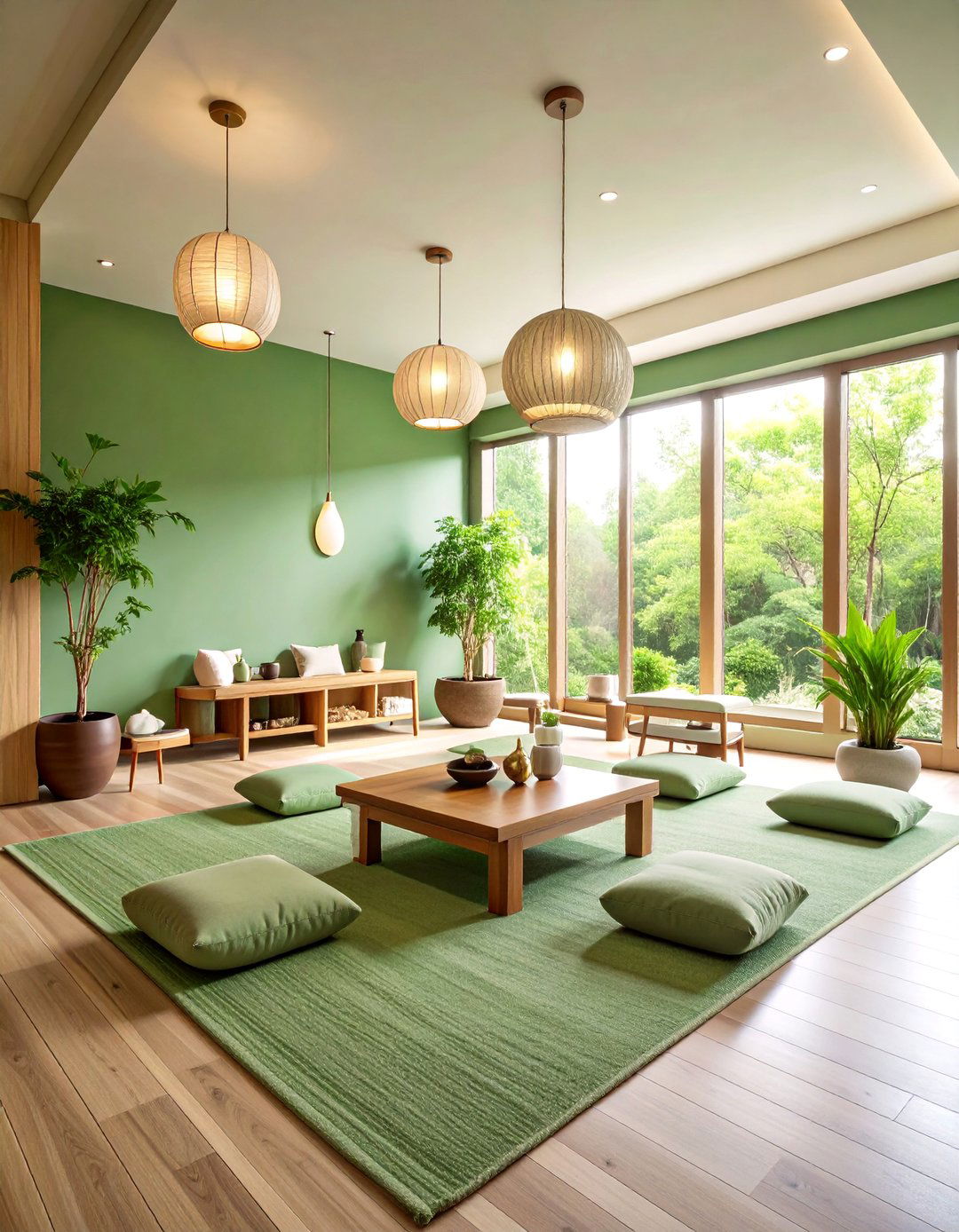Sage Green Healing Room with Restorative Energy - 25 Therapist Office Decor Ideas