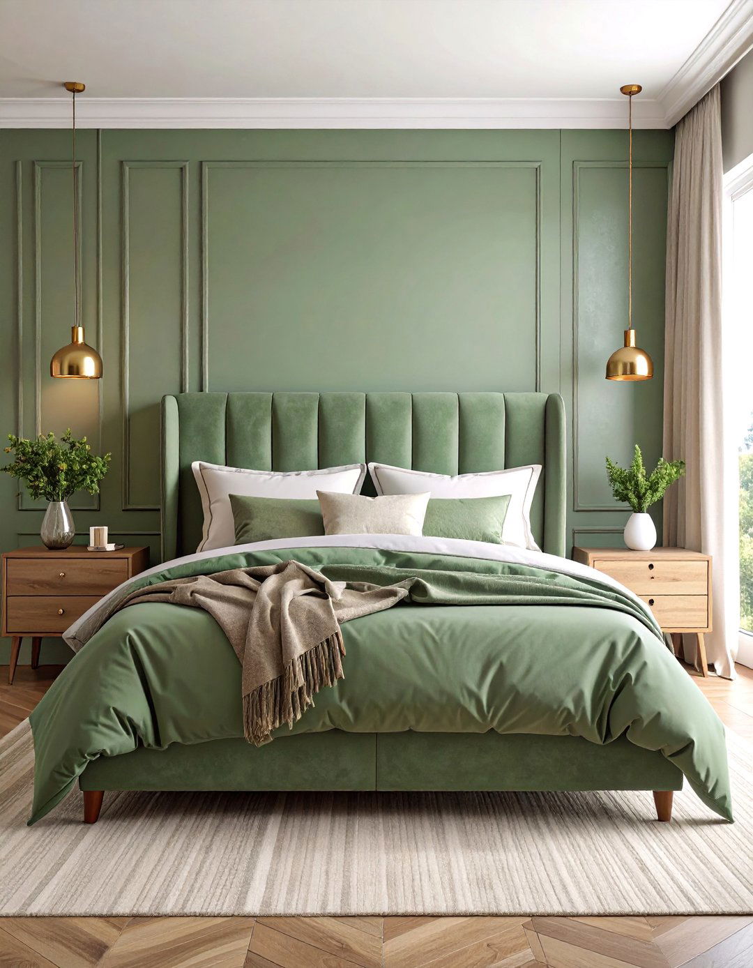 Sage Green Luxury Bedroom Sanctuary - 25 Luxury Interior Design Ideas