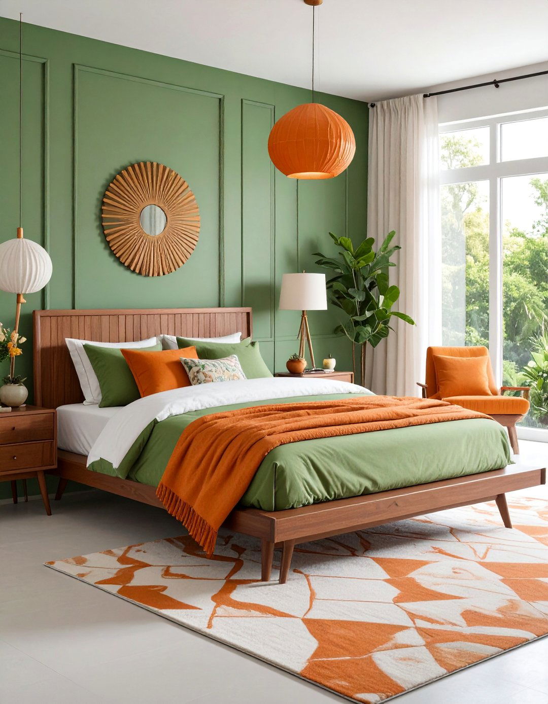 Sage Green Mid Century Modern Bedroom - 25 Light Green Bedroom Ideas