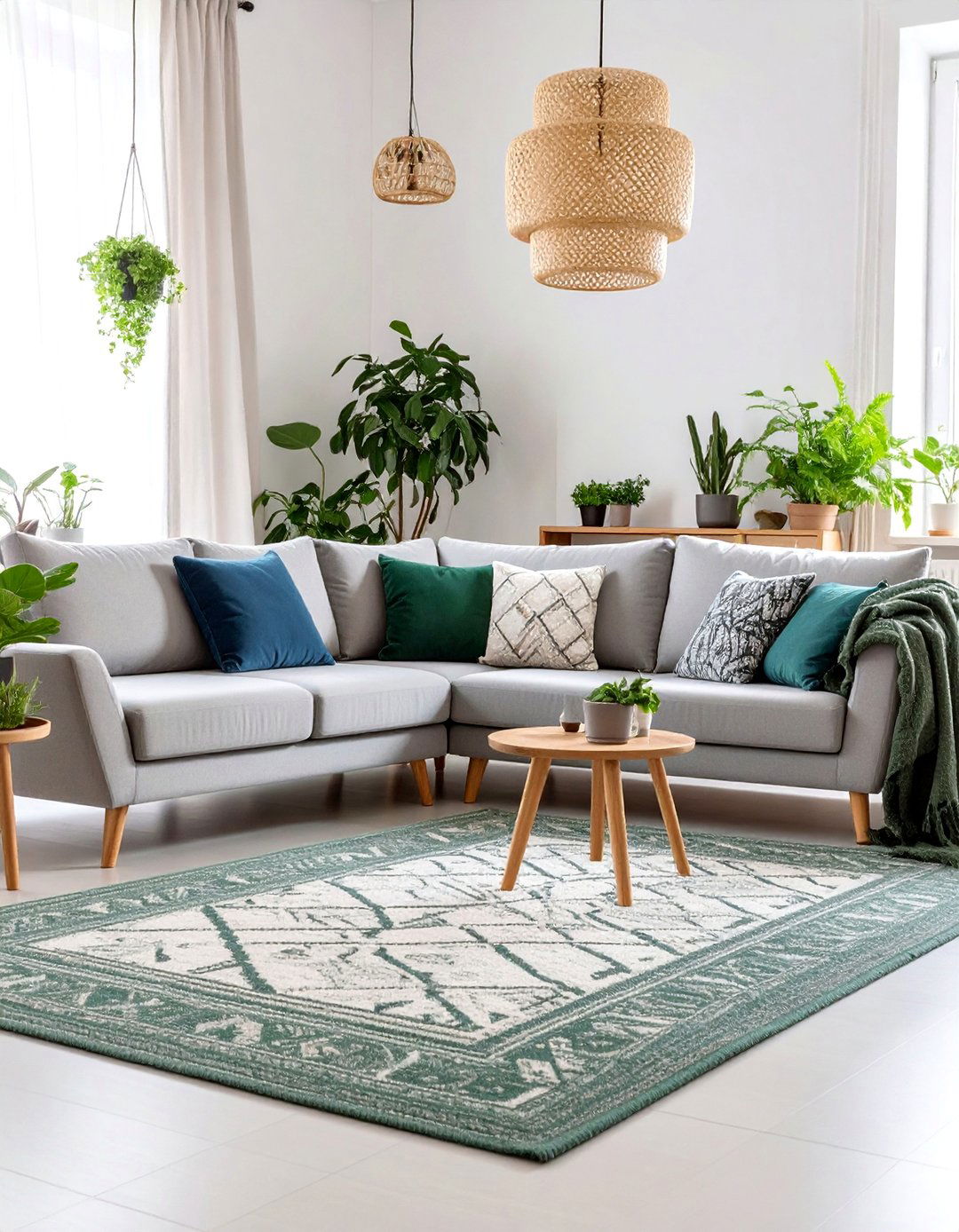 Sage Green Natural Serenity - 25 what color rug goes with a grey couch