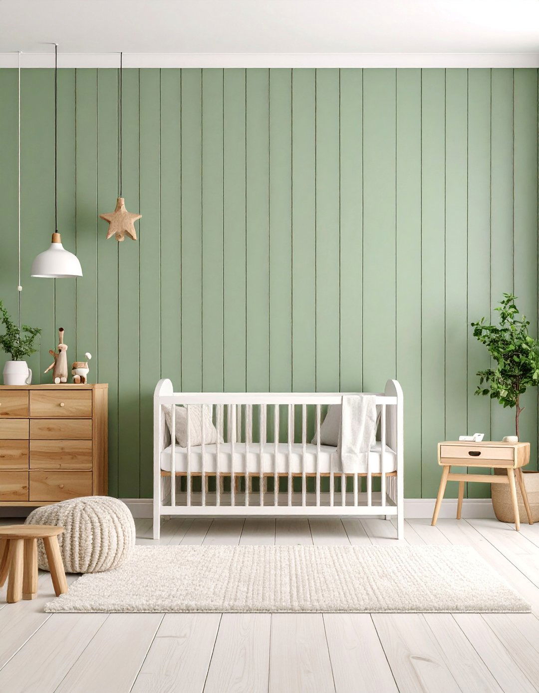 Sage Green Nursery Serenity - 25 shiplap accent wall ideas