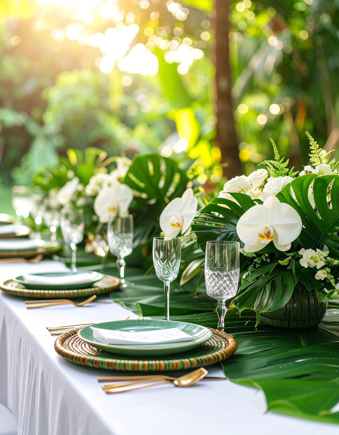 Sage Green Tropical Garden Wedding with Natural Elements - 25 Sage Green Wedding Ideas