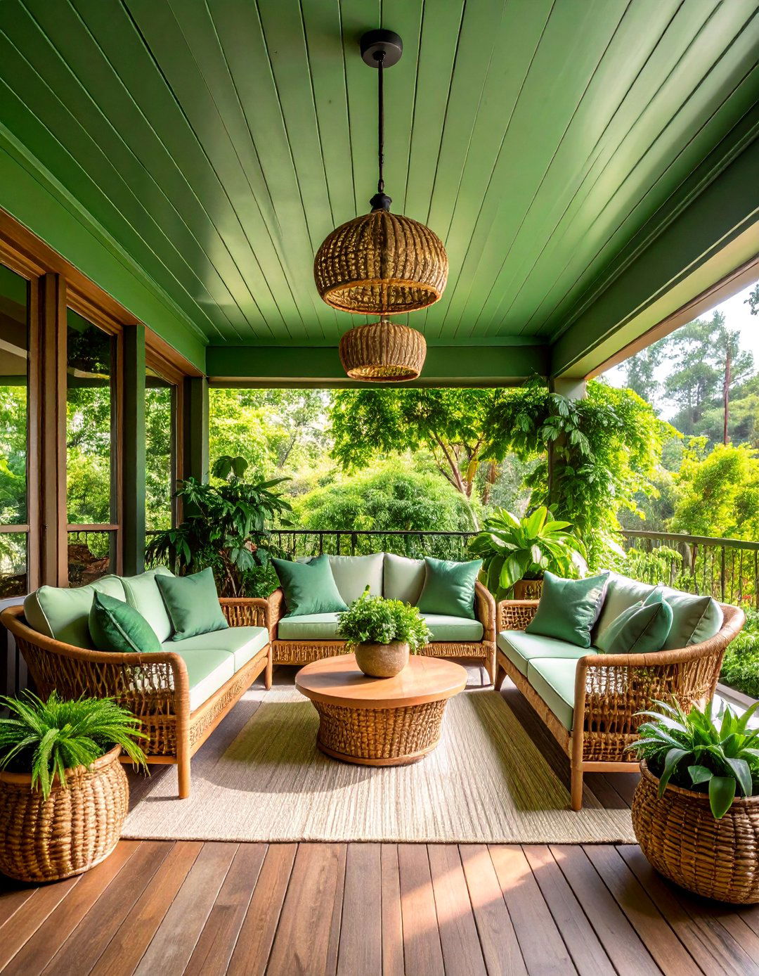 Sage Green Vinyl Panel Ceiling - 25 Vinyl Porch Ceiling Ideas