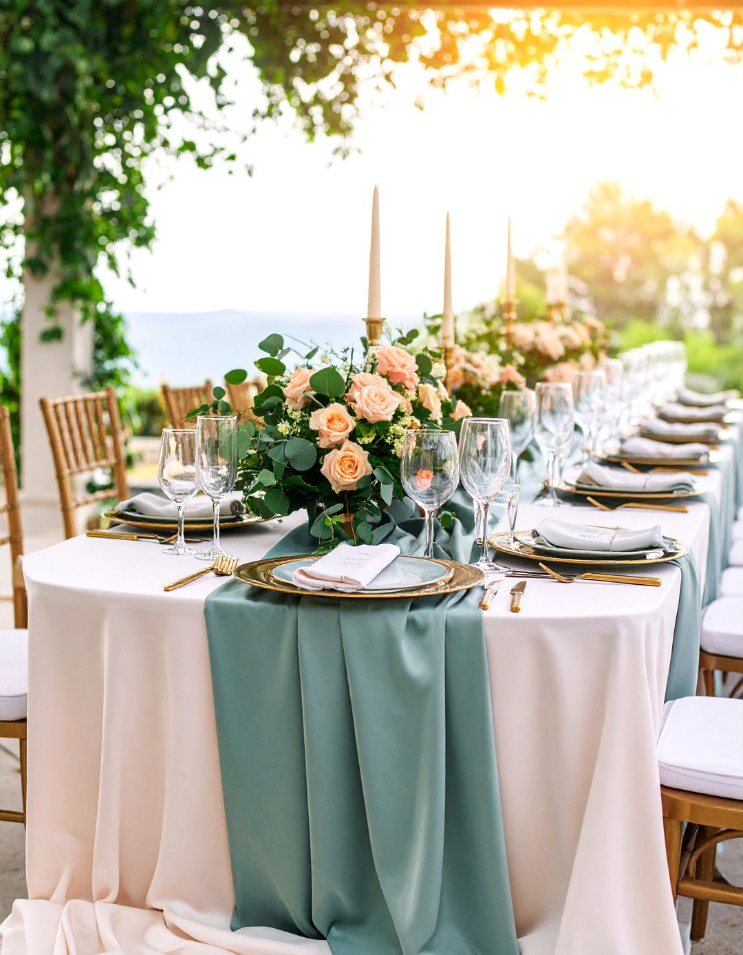 Sage Green and Champagne Elegant Garden Wedding - 25 Sage Green Wedding Ideas