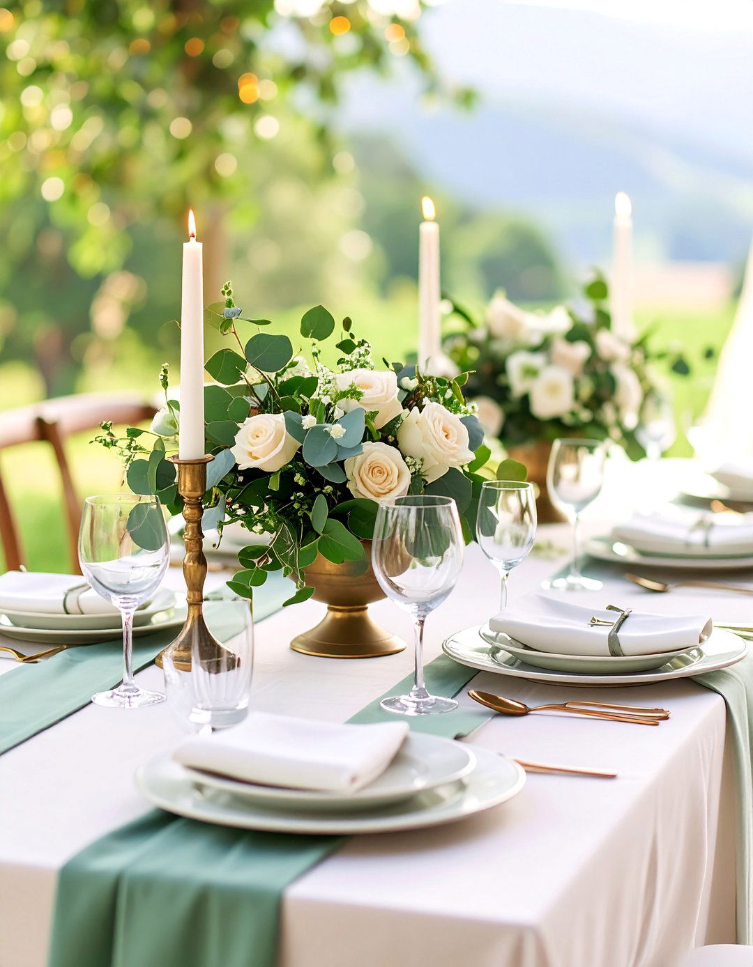 Sage Green and Cream Classic Countryside Wedding - 25 Sage Green Wedding Ideas
