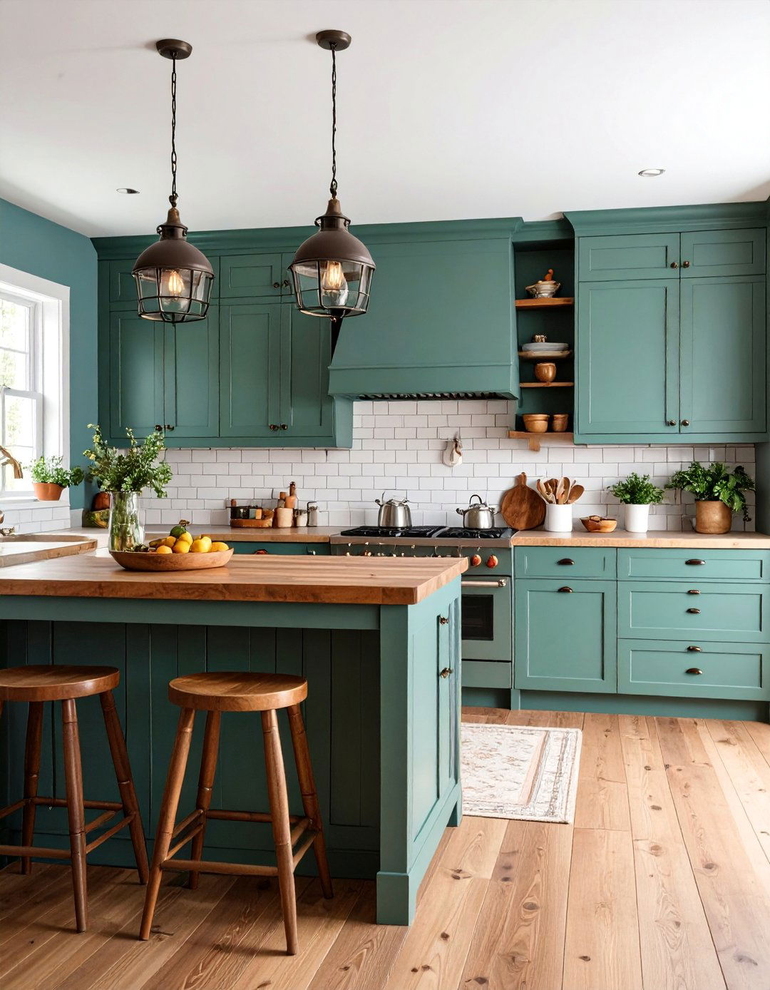 Sage Green and Dusty Blue Farmhouse Kitchen Charm - 25 Blue and Green Color Combos for Decorating