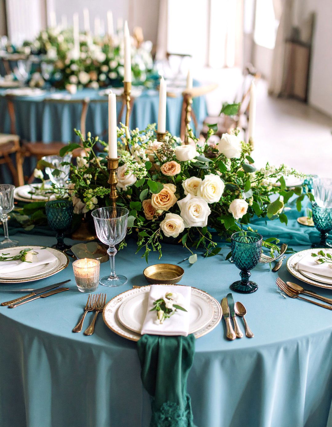 Sage Green and Dusty Blue Romantic Vintage Wedding - 25 Sage Green Wedding Ideas