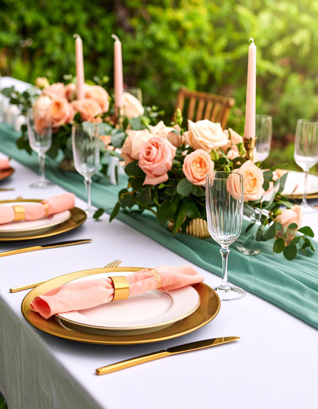 Sage Green and Peach Summer Garden Party Wedding - 25 Sage Green Wedding Ideas